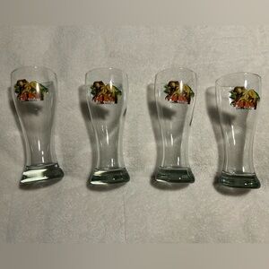 4 T-Rex cafe Orlando Disney souvenir Pilsner glasses fl beer kitchen drink gift